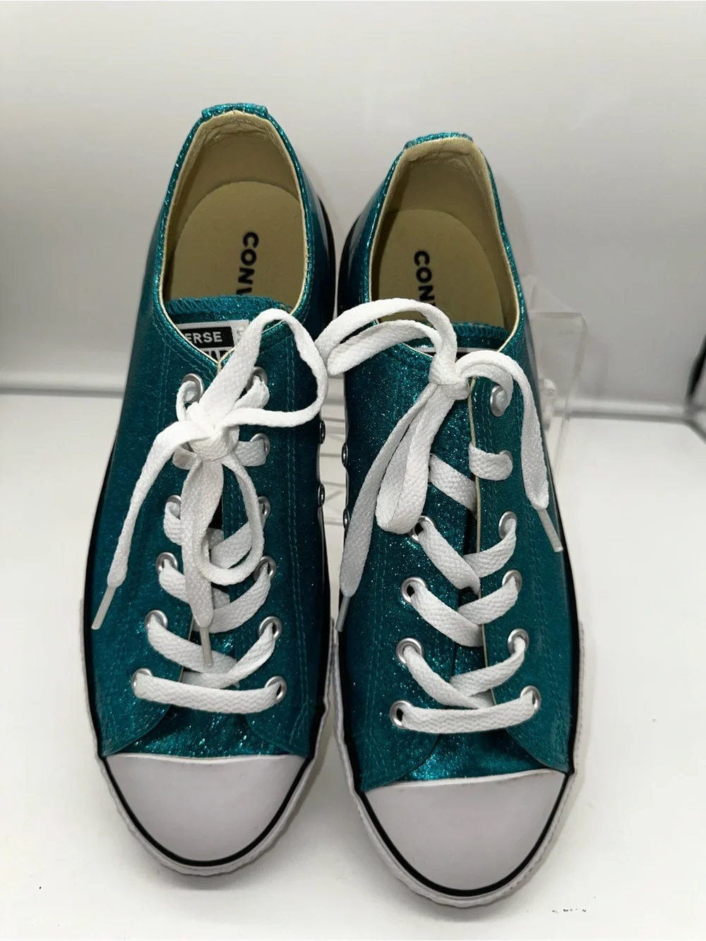 Converse Chuck Taylor All Star blue glitter sneakers brand new women’s size 6 - Picture 6 of 9